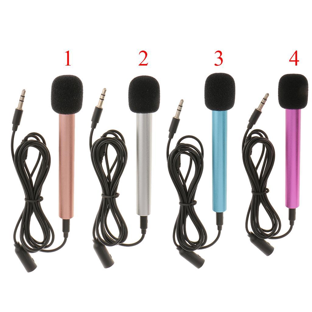 Mini 3.5mm Microphone Mic for Mobile Phone Smartphones Accessories Rose Gold