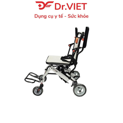 Xe Lăn Lucass X400 Siêu Nhẹ 9kg - Xe Lăn Gấp Gọn Đi Du Lịch, Khung Nhôm Cao Cấp Chống Rỉ Sét