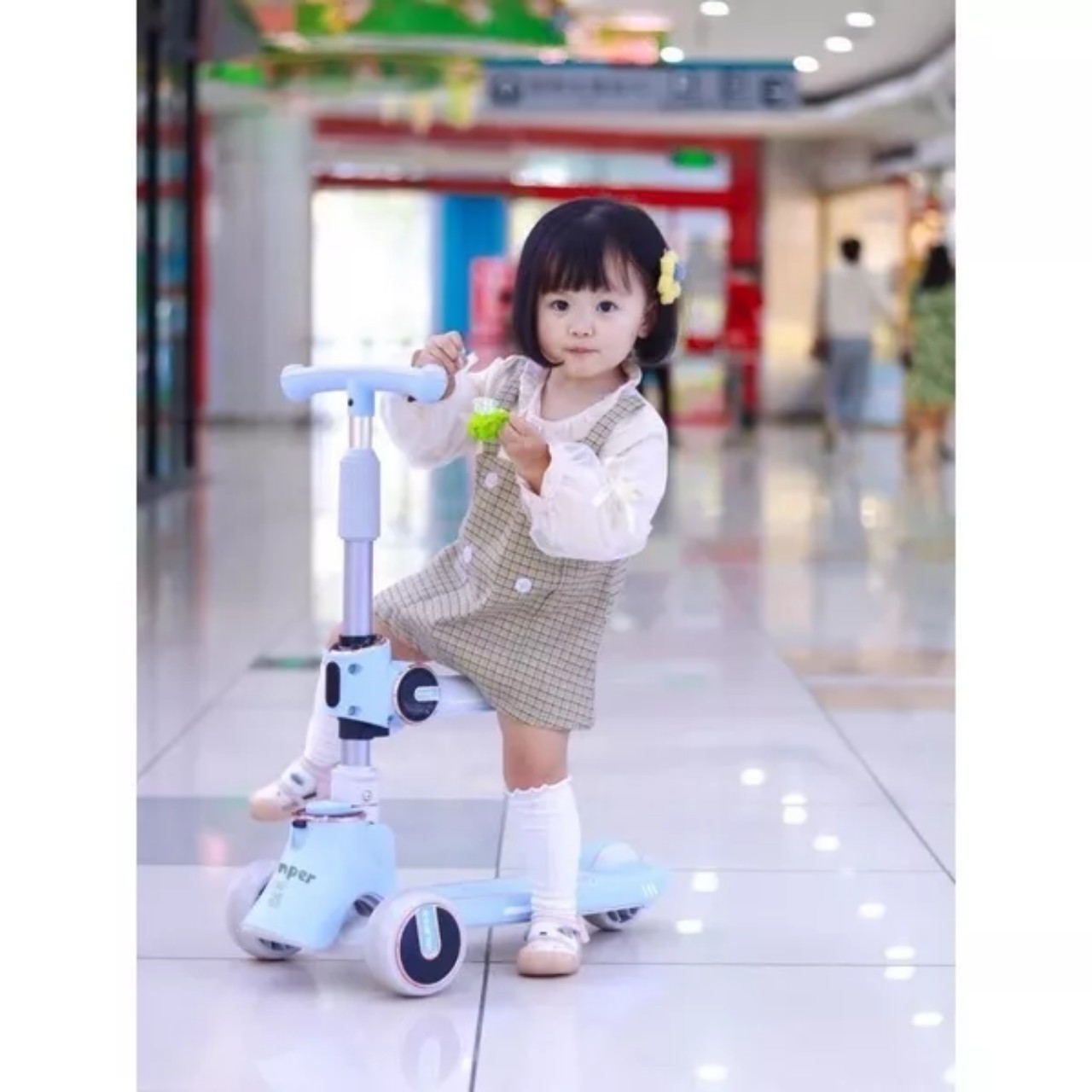 Xe Scooter cho bé từ 2- 14 tuổi gấp gọn tiện lợi chịu lực lên đến 100kg