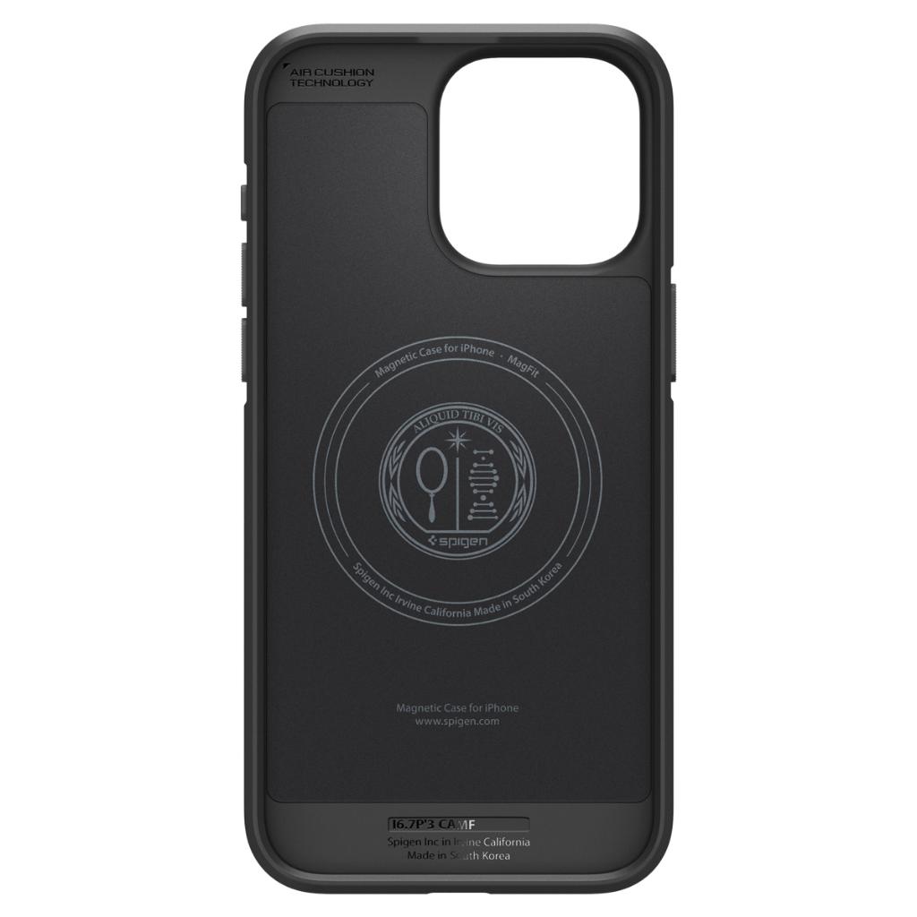 Ốp lưng cho iPhone 15 Pro/ 15 Pro Max Spigen Core Armor Magfit Black - Hàng chính hãng