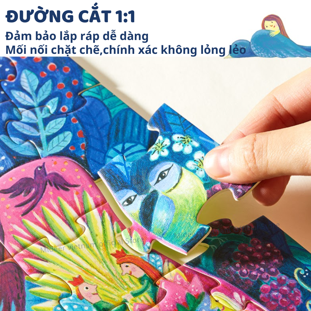 Xếp hình truyện cổ tích mideer Artist Fairytale Puzzle, Đồ chơi giáo dục trẻ em