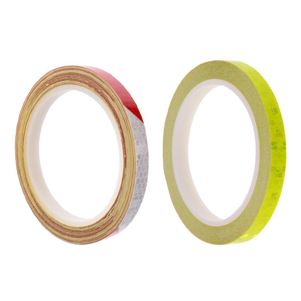 Waterproof Super Reflective Safety Indicator Sticker, Car Auto Safety Reflective Stickers, Work for Motorcycle, Bicycle, Sled
