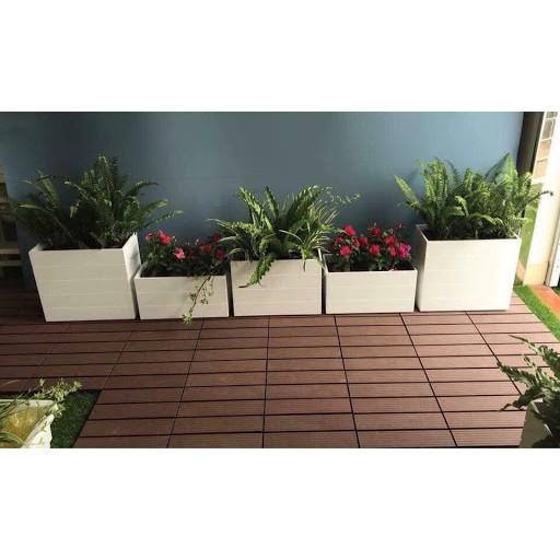 CHẬU TRỒNG CÂY COMPOSITE NGOÀI TRỜI