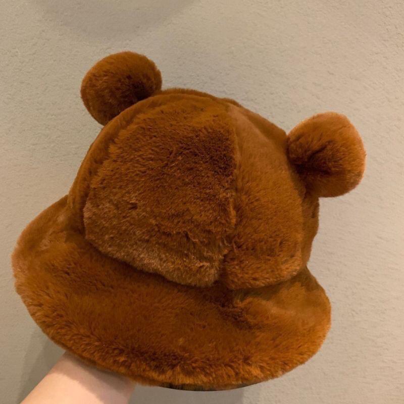 Mũ tai gấu lông thỏ . 1