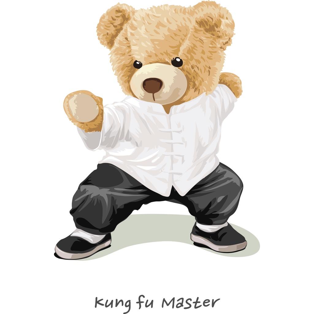 - Hình Gấu Teddy TD14 in bằng bàn ủi, bàn là