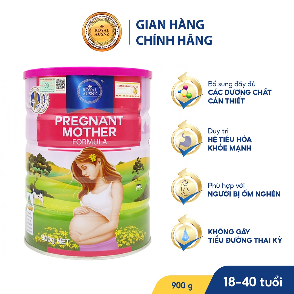 Sữa  Bầu Lon 900g - Sữa Bột Hoàng Gia Pregnant Mother Formula Dành Cho Phụ Nữ Mang Thai Royal AUSNZ