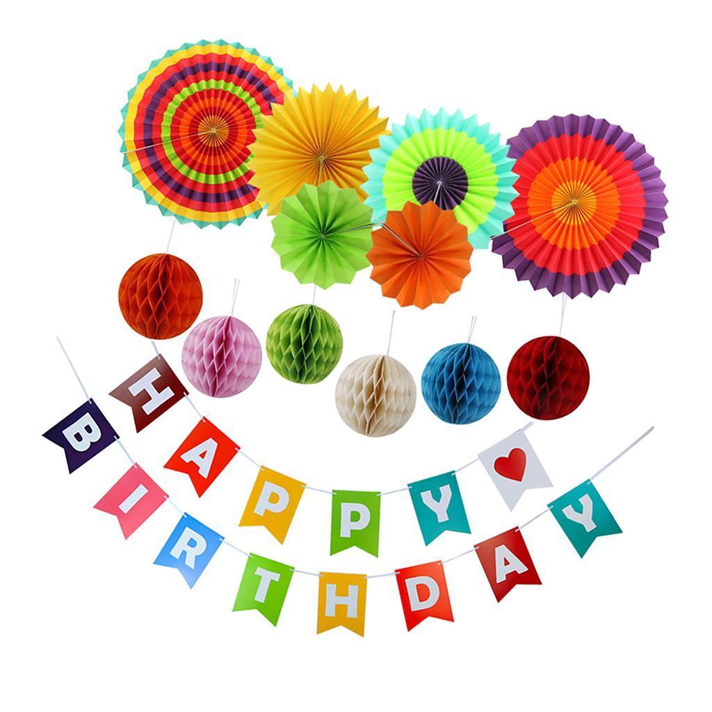 Colorful Hanging Swirl Set For Mother Day Birthday Decoration Party Supplies