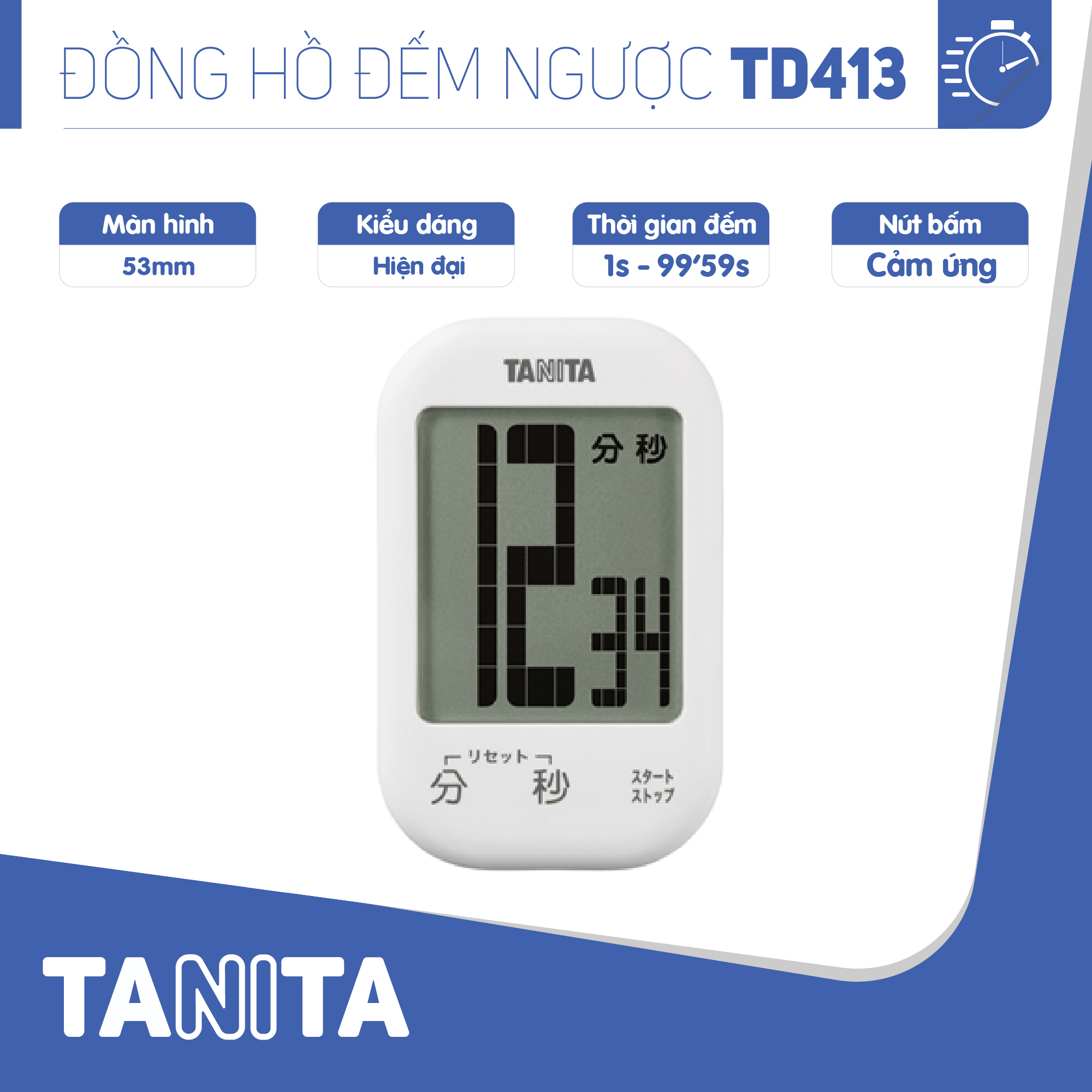 Đồng hồ đếm ngược Tanita TD413 Nhật Bản,Đồng hồ mini đếm ngược bấm giờ,Đồng hồ mini bấm giờ,Đồng hồ hẹn giờ,Đồng hồ bếp,Đồng hồ đếm ngược thời gian,đồng hồ bấm giờ đếm ngược,Đồng hồ điện tử đếm giờ,Đồng hồ điện tử đếm ngược