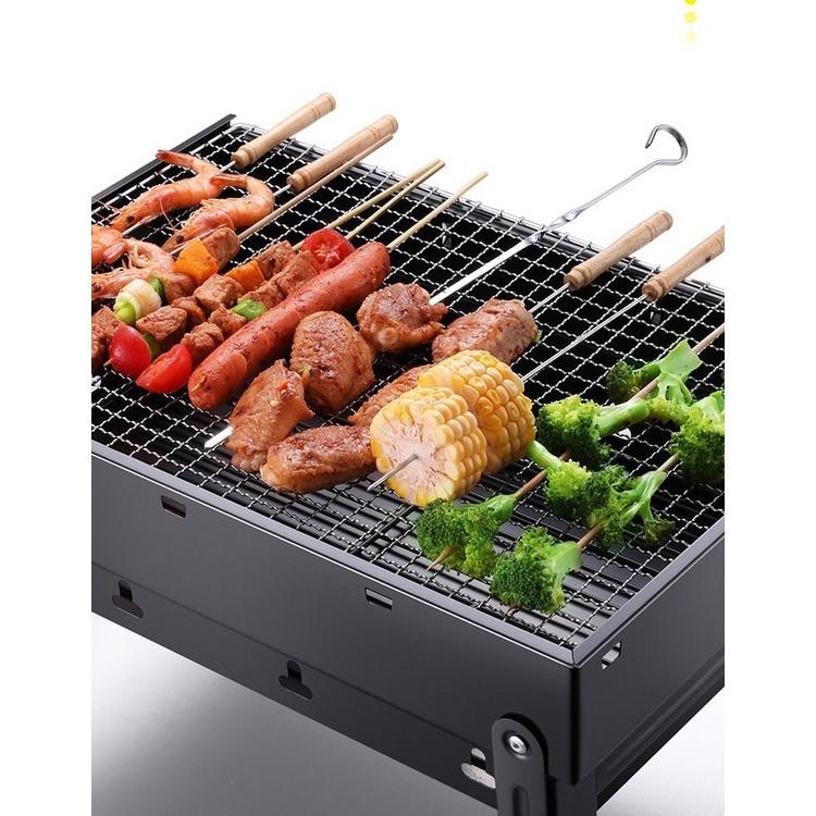 (́ ̉) Bếp nướng than hoa BBQ gấp gọn tiện lợi mang theo du lịch, dã ngoại.