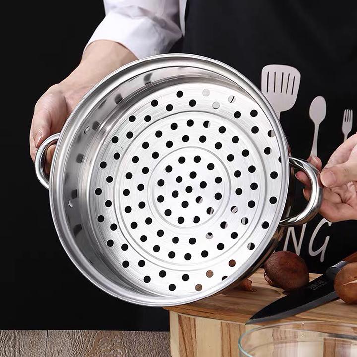 Nồi Hấp Inox 2 Tầng Đa Năng Modosa - Hàng Chính Hãng