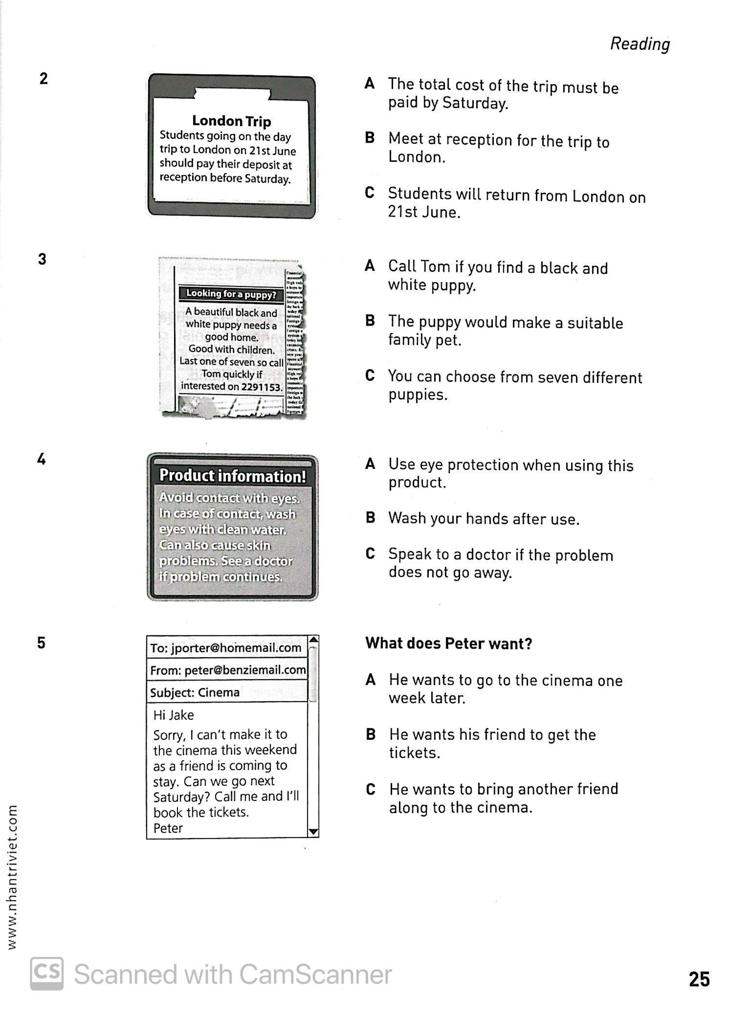 Sách Collins Cambridge EnglishPreliminary - Kèm CD - ảnh 4