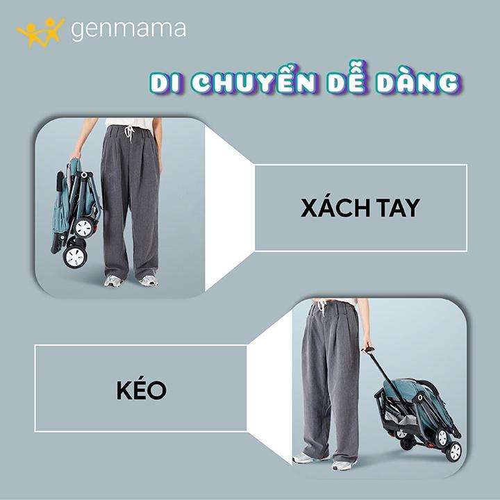 Xe đẩy trẻ em, xe đẩy du lịch cho bé có mái che 2 chiều 3 tư thế gấp gọn tiện lợi mẫu mới 2022 có quà tặng