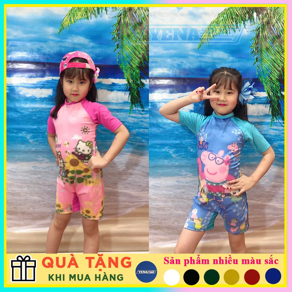 Đồ bơi cho bé gái 1 mảnh dài tay quần dài đủ size từ 20kg đến 45kg TE003