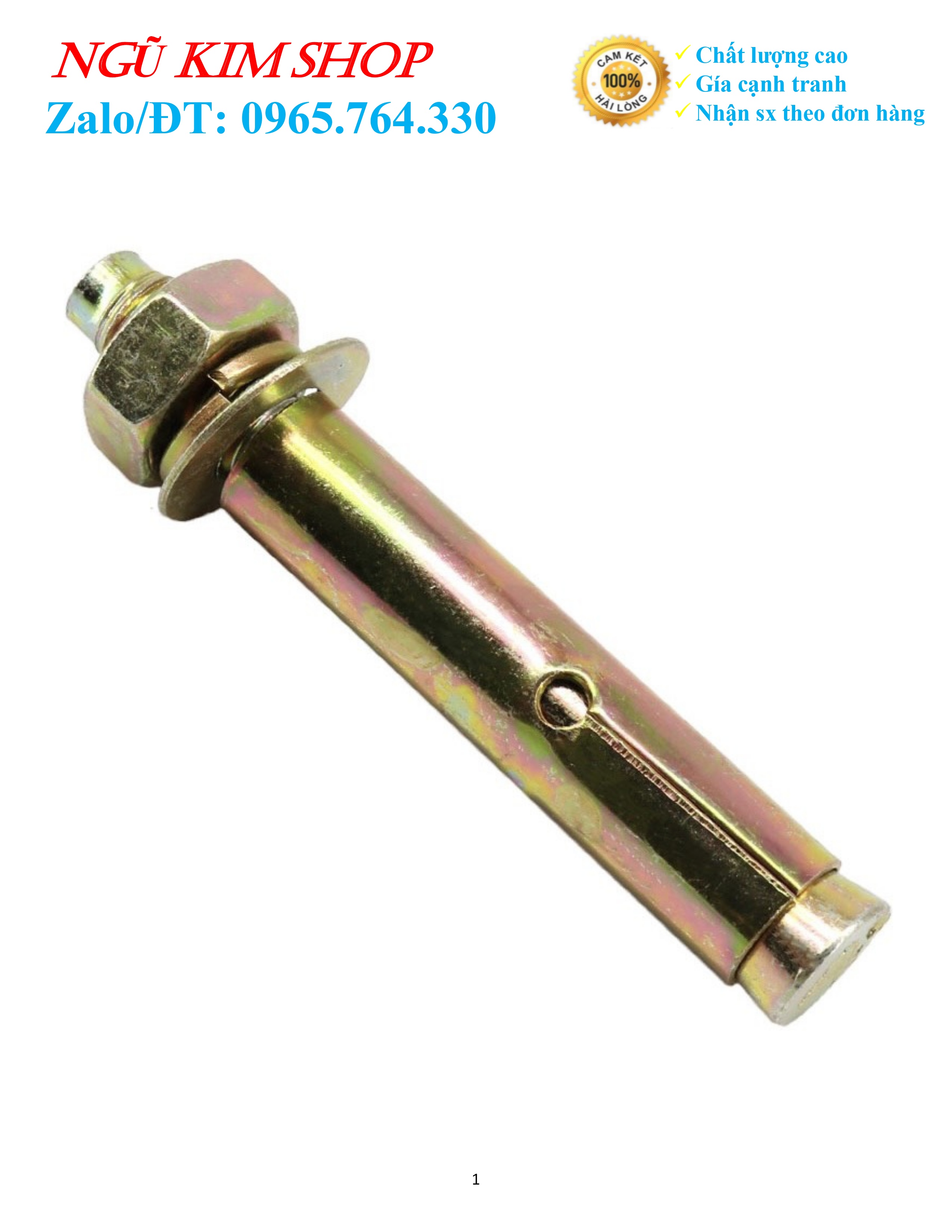 TẮC KÊ NỞ SẮT M6 _ M8 _ M10 _ M12 x 150 mm