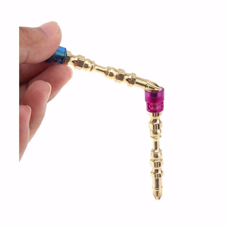 Bộ 5 mũi khoan bắt vít 4 cạnh chuôi từ tính