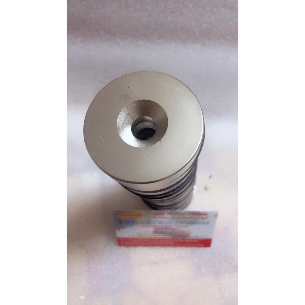 Nam châm D40 x 10 lỗ 10mm loại cứu hộ