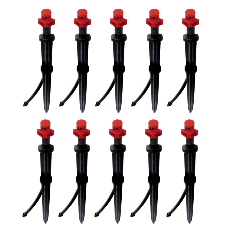 Bộ 10 cái béc tưới cây Red 360 độ Asta 20cm