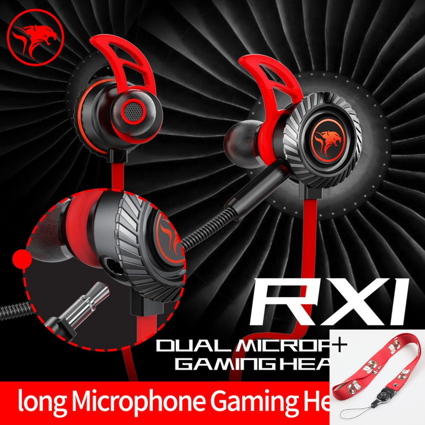 Tai Nghe Gaming Có Mic Rời Plextone Xmowi RX1 - Nâng Cấp Dây Dẹt Chống Rối - Super Bass - Dual Mic - Hàng Chính Hãng.