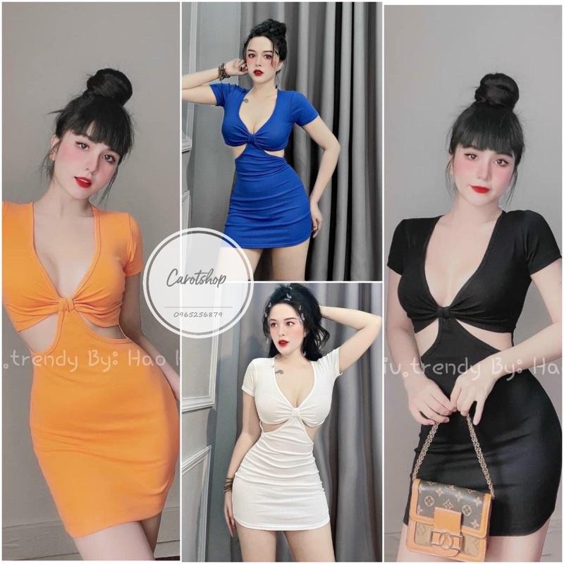Đầm khoét eo - đầm ôm nhiều màu