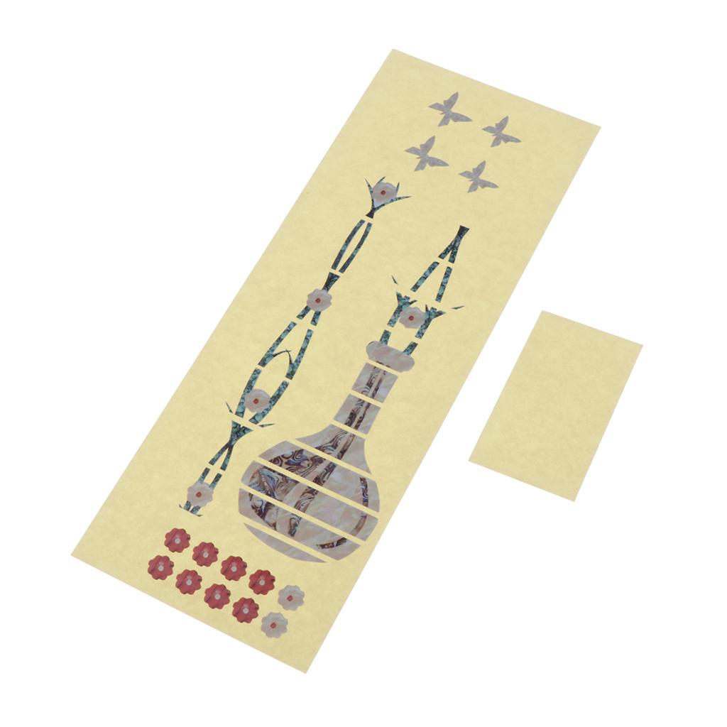 Đàn Ukulele Fretboard Note Đề Can Bản Đồ Miếng Dán Kính Cường Lực cho Người Mới Bắt Đầu Practive-Bình Hoa