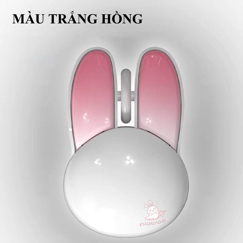 Chuột không dây MOFII M6DM thiết kế kiểu dáng con thỏ kết nối bằng Bluetooth và USB 2.4G đa dàng màu sắc dành cho các bạn nữ - Hàng Chính Hãng