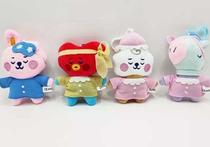 Móc khóa nhồi bông BT21 ngái ngủ đáng yêu