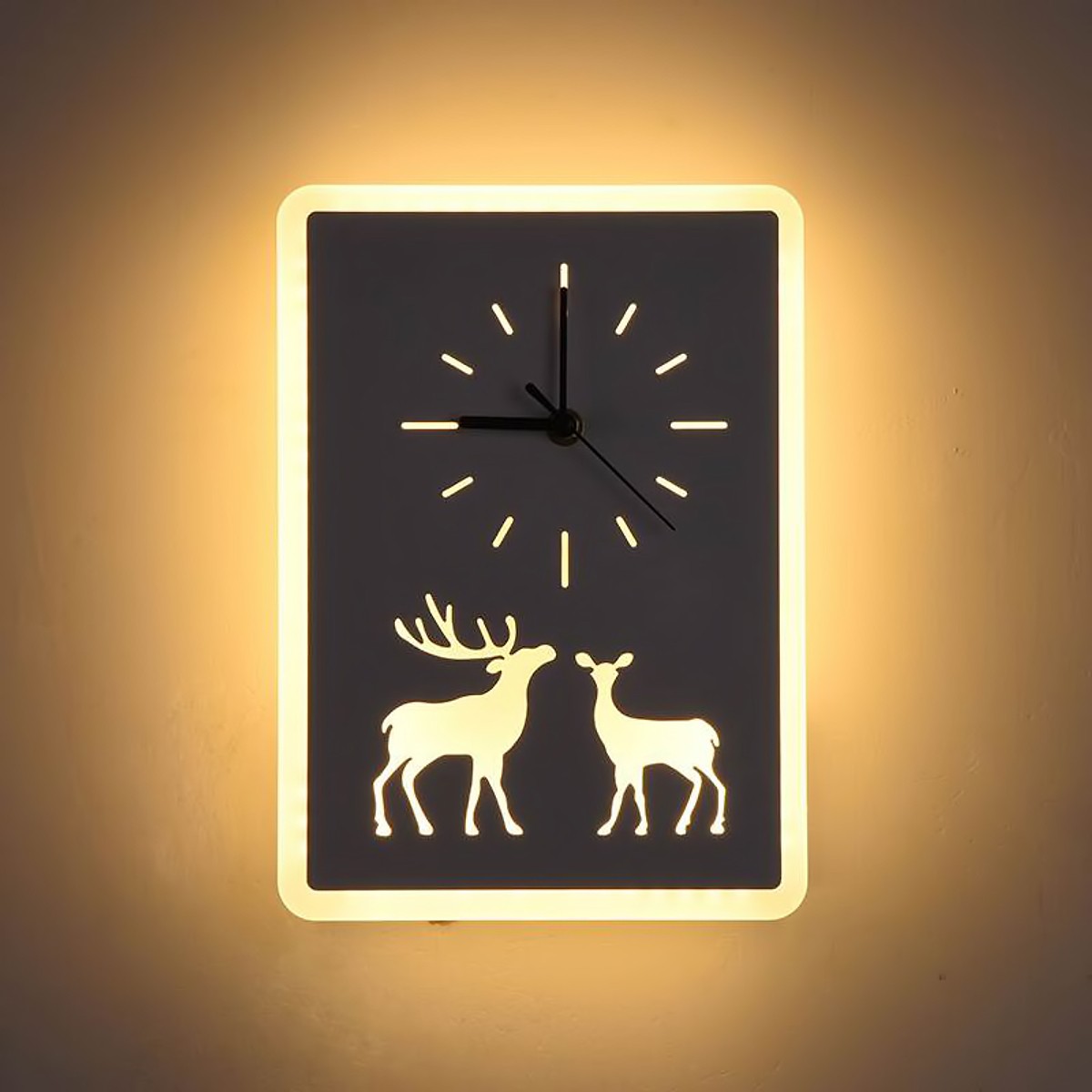 Đèn LED đồng hồ DEER hiện đại