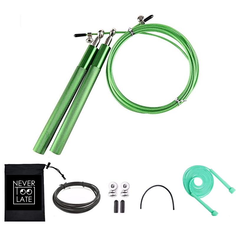 6 Trong 1 2.5Mm Thép Không Gỉ Dây Tốc Độ Nhảy Dây Nhảy 120G Nhiều Màu Với Chống Đeo Ống Và sạc Dự Phòng Dây