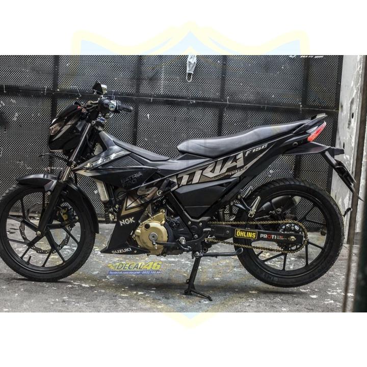 Tem xe Satria fi crom cao cấp