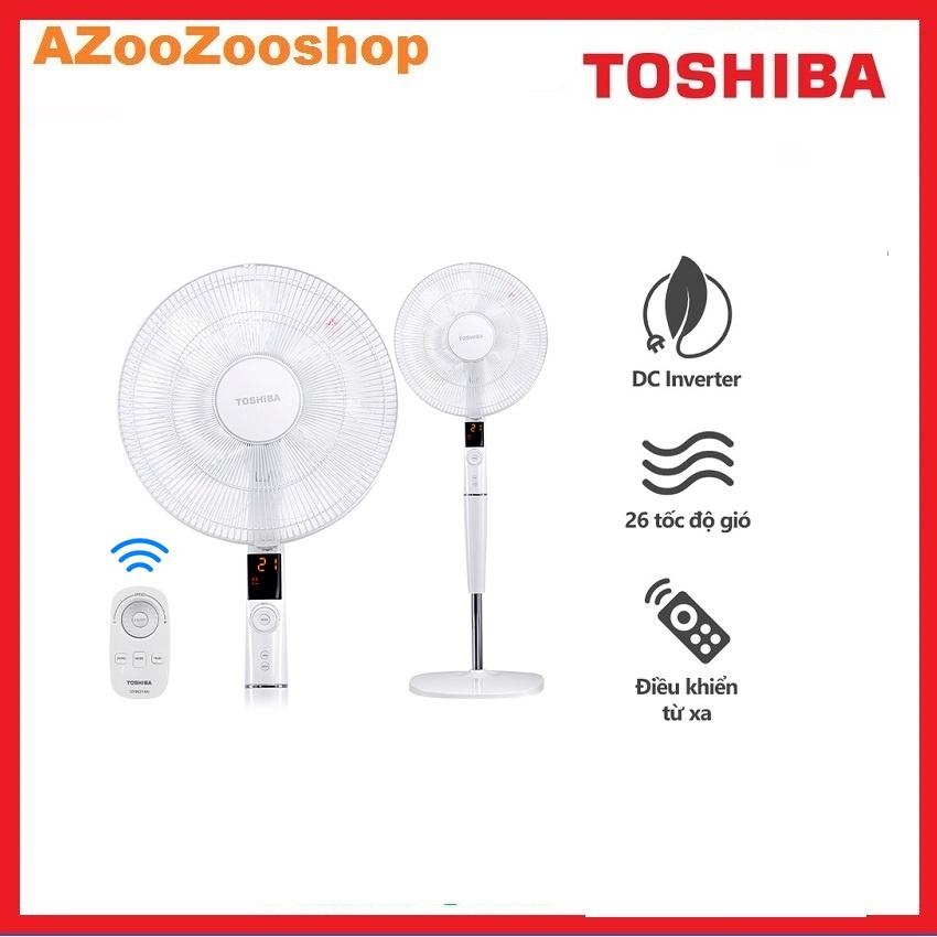 Quạt Đứng Toshiba F-LSD30(W)VN - Điều Khiển Từ Xa-9 Cánh-DC Inverter- Cảm Biến Nhiệt- Hàng Chính Hãng, Bảo Hành 12 Tháng