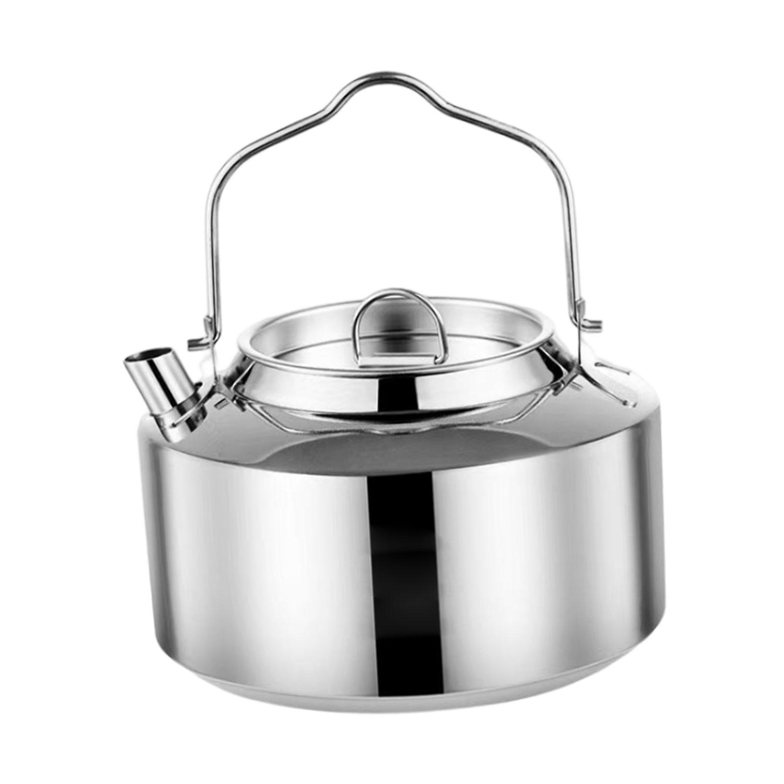 Tea Kettle Coffee Pot Stainless Steel Camping Kettle for Camping Accessories