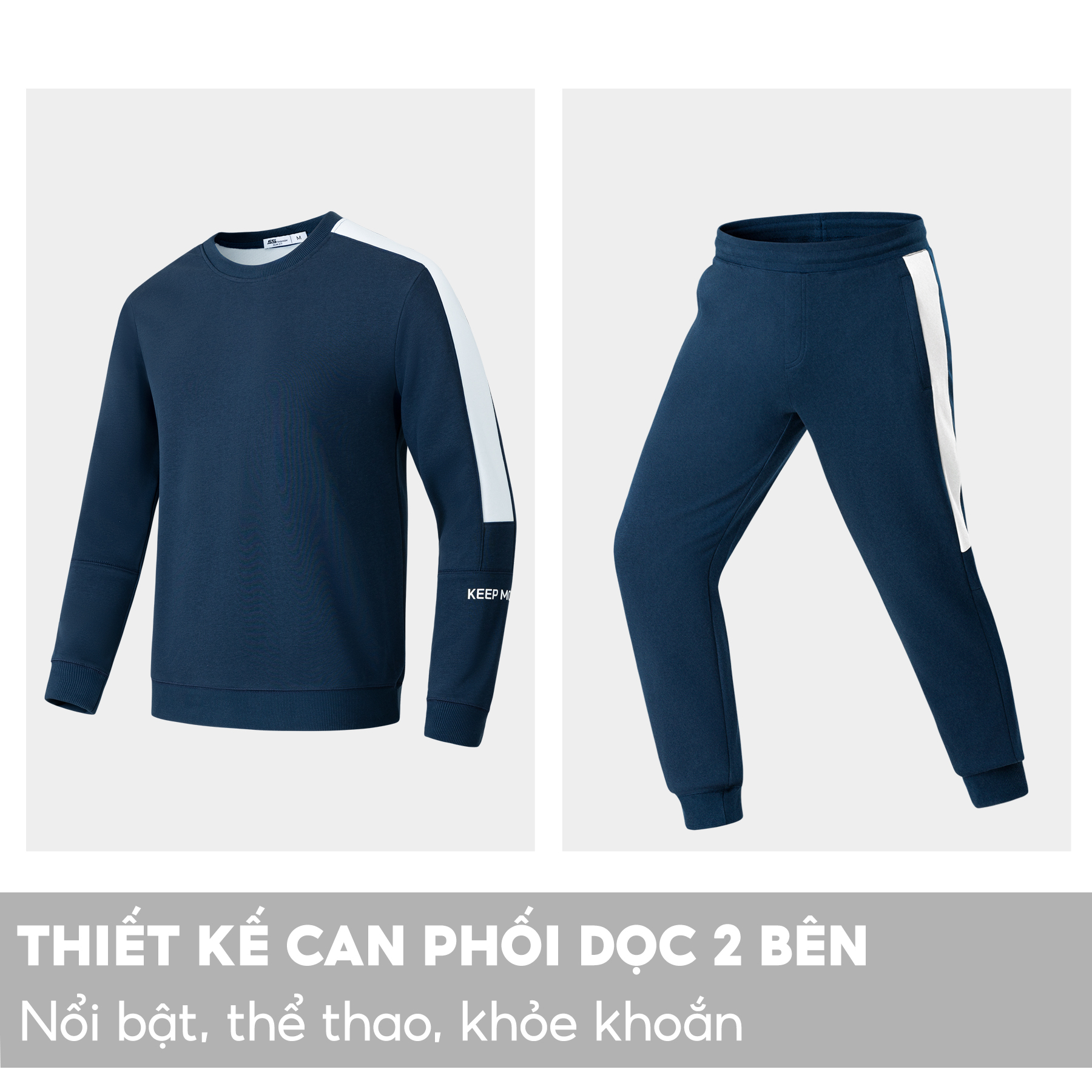 Bộ Quần Áo Nỉ Nam 5S FASHION, Chất Cotton Mềm Mịn, Dày Dặn, Thiết Kế Can Phối Trẻ Trung, Năng Động