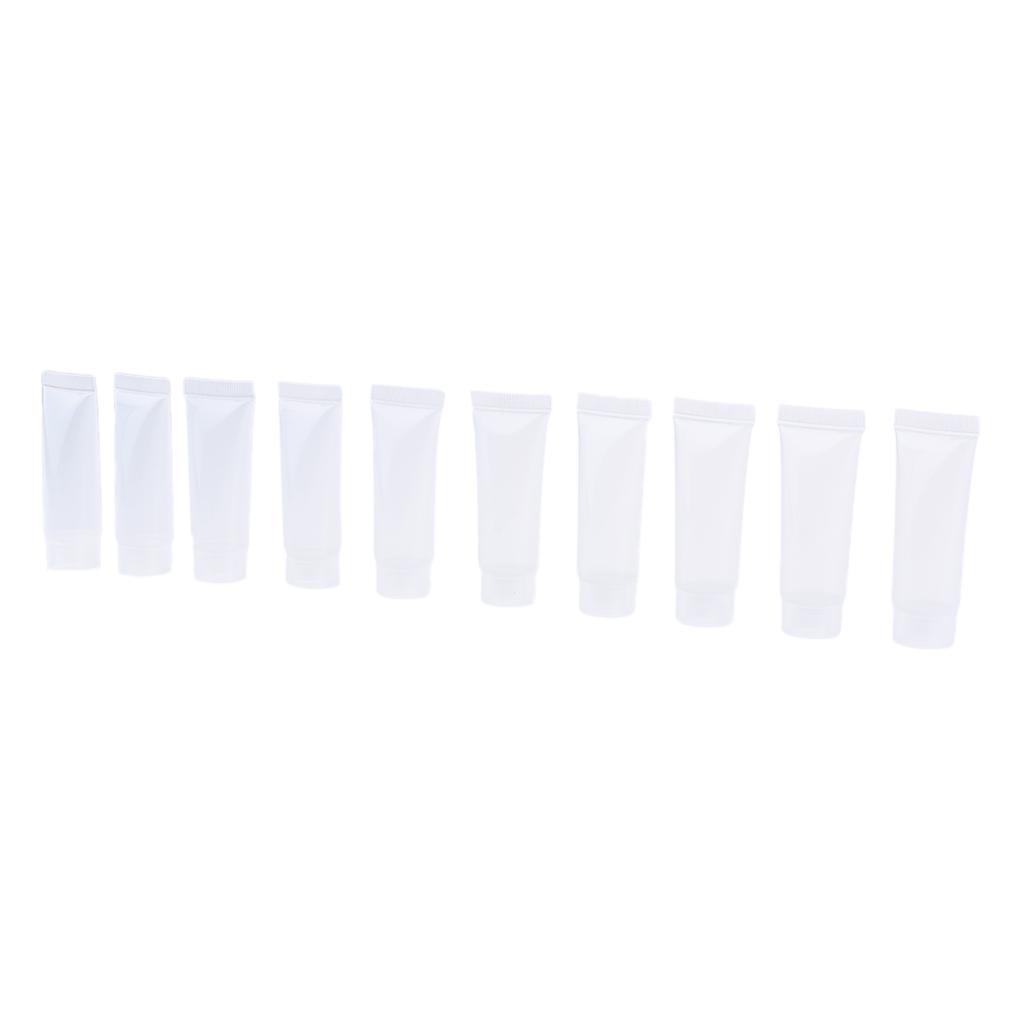 20Pcs 10ml Empty Lip Gloss Tubes Cosmetic Cream Shampoo Storage Containers