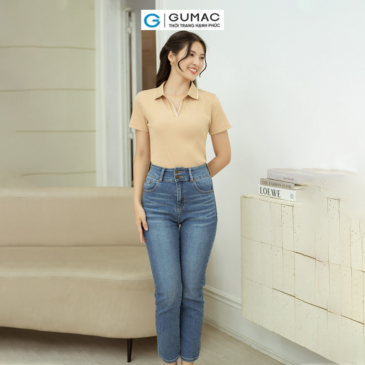 Quần Jeans slim GUMAC QJD08041