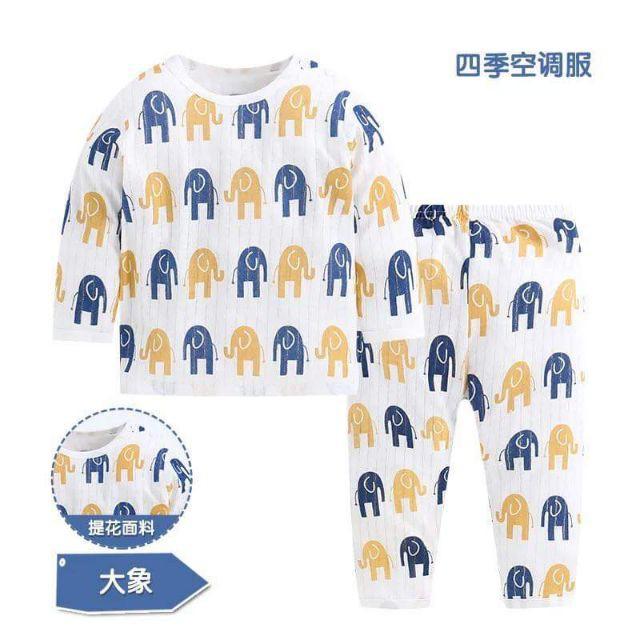 Bộ cotton giấy mẫu mới cực xinh cho bé trai bé gái  - Bộ bé trai bé gái