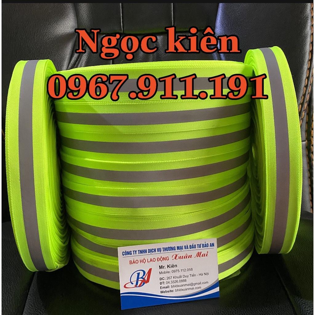 VẢI DẠ CÓ PHẢN QUANG SỌC XÁM BẢN 2,5 CM DÀI 100 MÉT