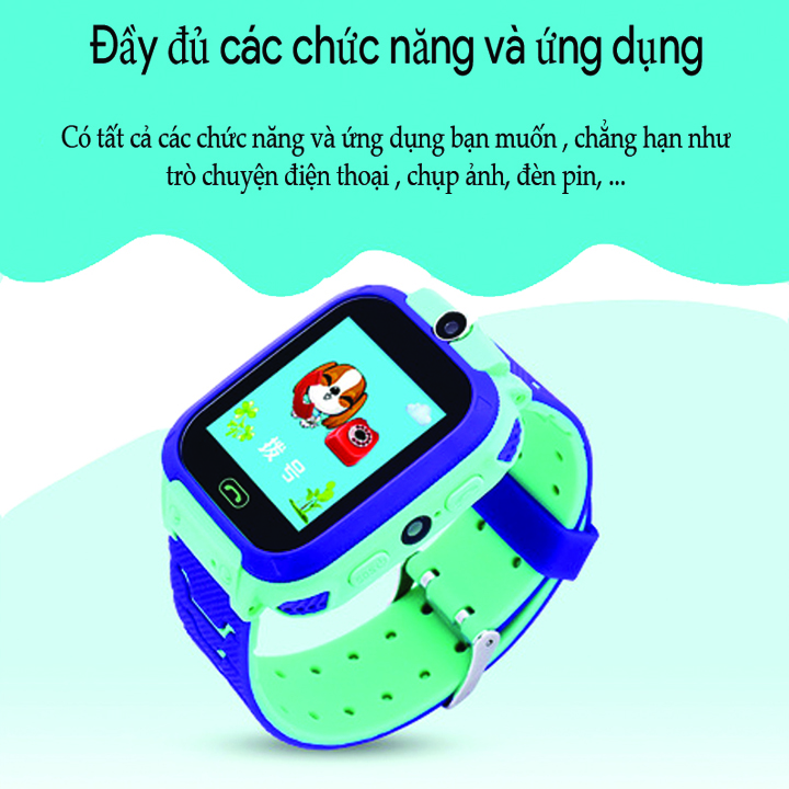 Đồng Hồ Thông Minh Chống Nước Chuẩn IP67 Tiếng Việt dành cho Trẻ em