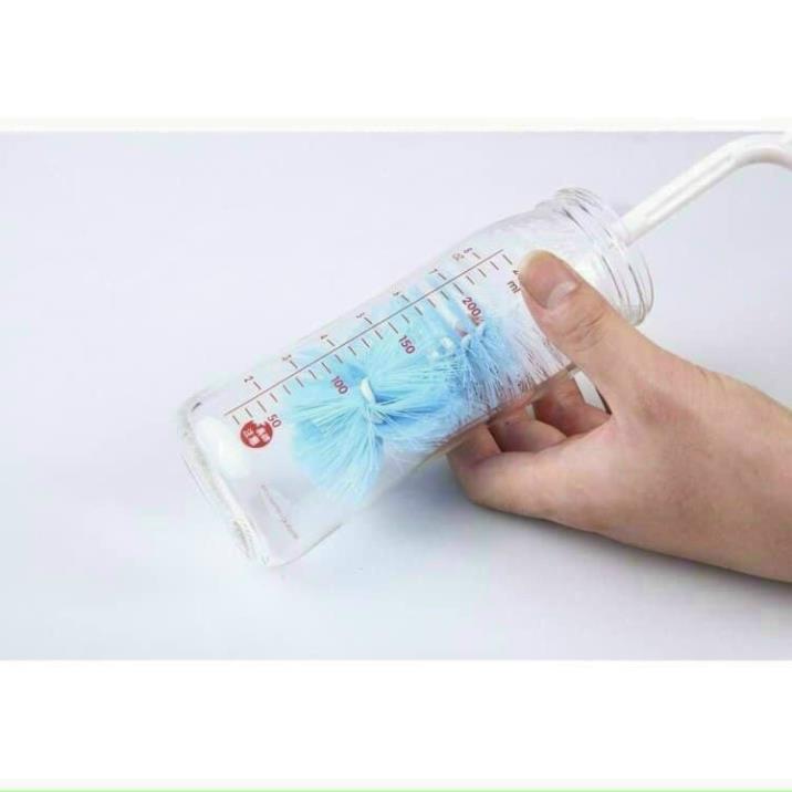 Bộ cọ rửa bình sữa cho bé 4 món Tay cầm xoay 360 độ - Que rửa cốc chén 4 chi tiết