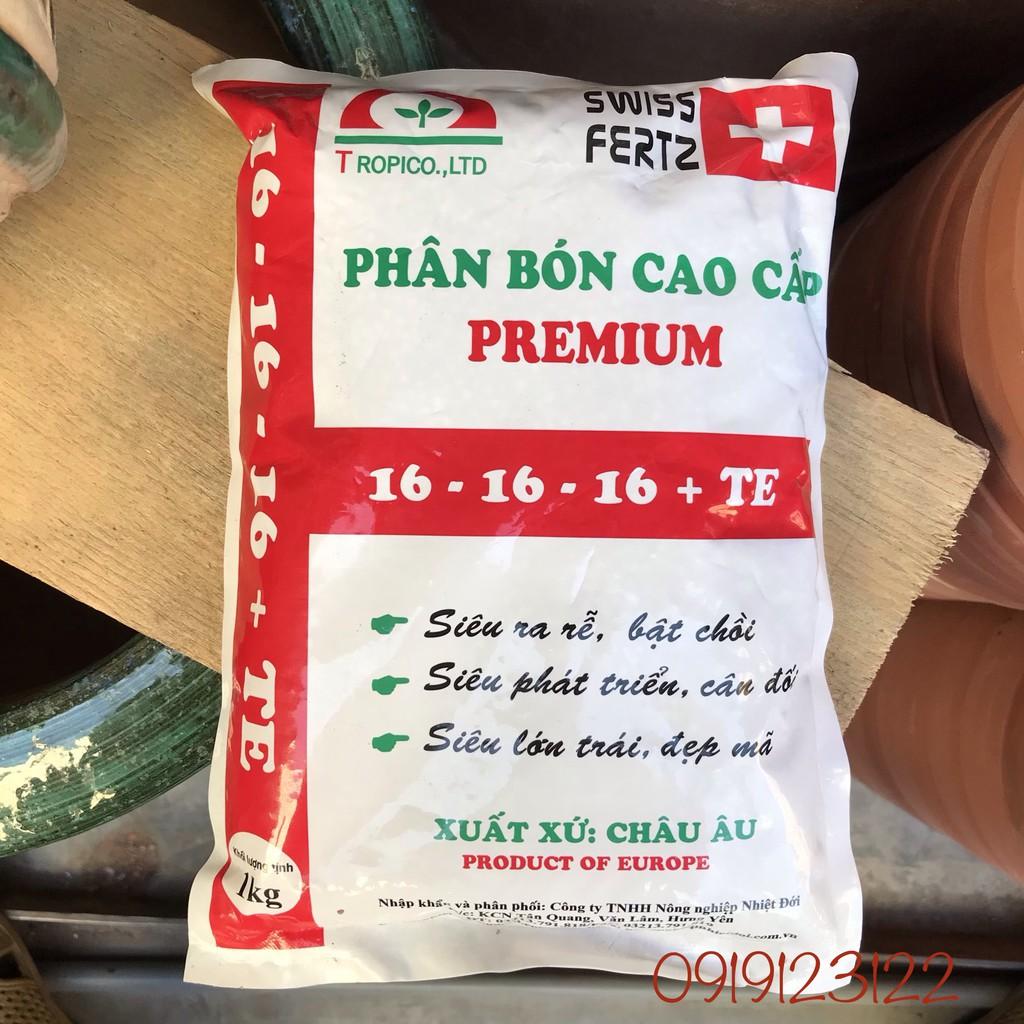 Phân bón Premium 16 -16 -16 túi 1kg
