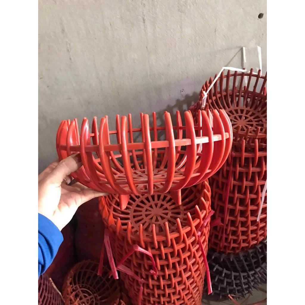 Chậu Trồng Lan dáng quả bí, Chậu nhựa trồng hoa dày dặn cứng cáp chịu nhiệt, Chậu trồng hoa nhiều kích cỡ, hàng loại 1