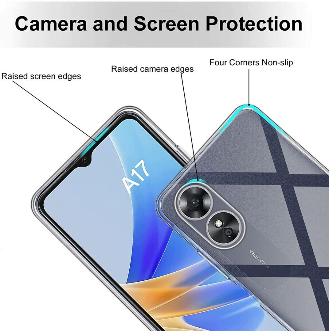 Ốp lưng silicon dẻo cho OPPO A17 hiệu Ultra Thin trong suốt mỏng 0.6mm độ trong tuyệt đối chống trầy xước - Hàng nhập khẩu