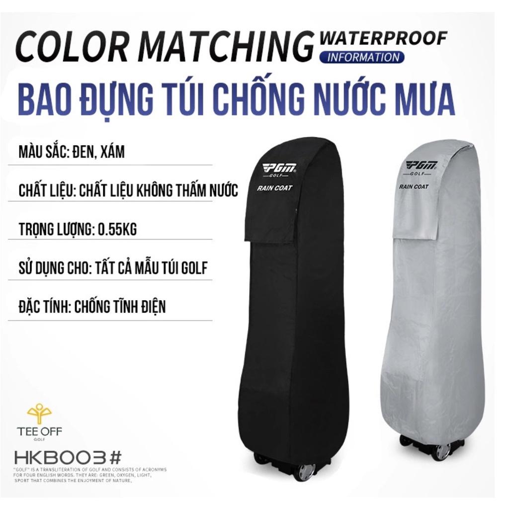 Cover Túi Đựng Gậy Golf Che Mưa Chất Vải Bạt Chống Nước Bọc Túi Hàng Không Golf Tiện Lợi