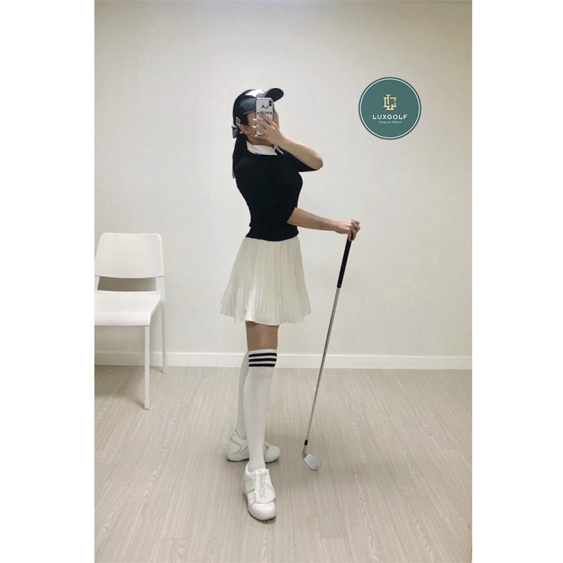 Tất golf dài kẻ viền cổ dành cho nữ