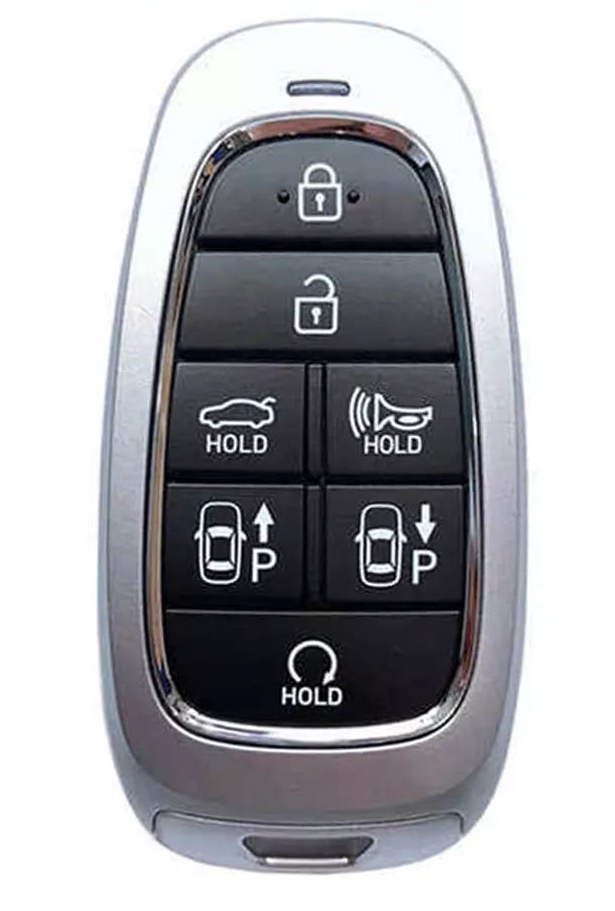 Bao da ép phom Handmade chìa khóa xe ô tô Hyundai TUCSON SANTAFE 7 nút bấm da bò thât giá tận xưởng (có bán sỉ) - hàng chính hãng