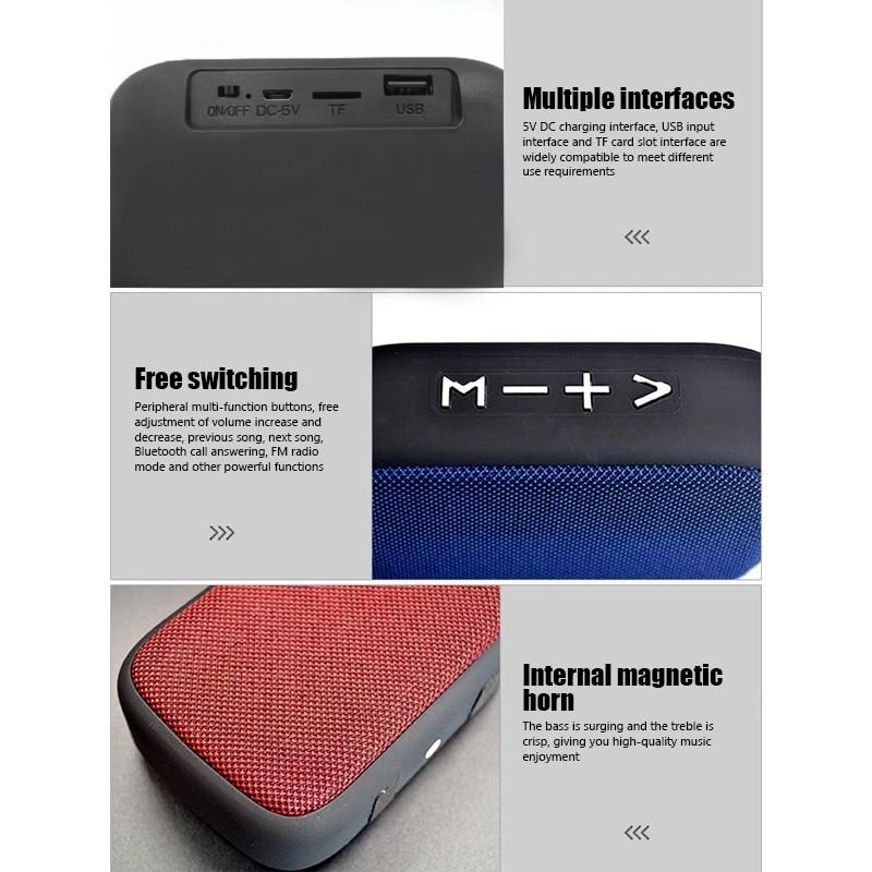 Loa vải bluetooth kết nối không dây di động ngoài trời âm thanh thể thao âm thanh âm thanh tf điện thoại di động điện thoại di động Color: Green