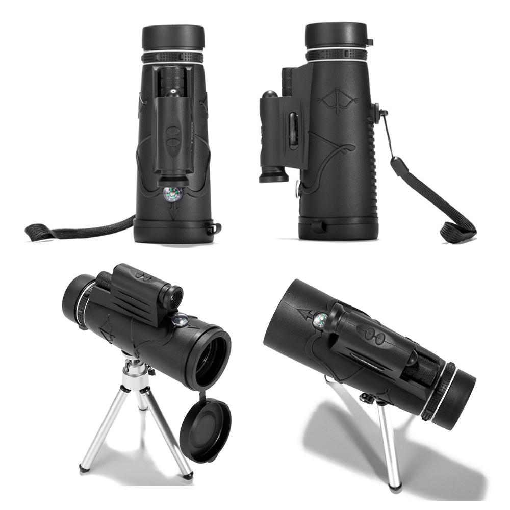 12x50 High Definition Monocular Night Vision Monocular IR Illuminator Telescope with Tripod Phone Mount Carrying