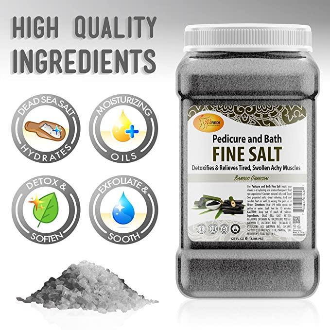 Muối tắm Pedi Bath Fine Salt mùi than Tre 3785 ml