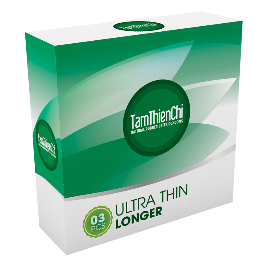 Bao Cao Su Tâm Thiện Chí Ultra Thin Longer (Hộp 3 Cái)