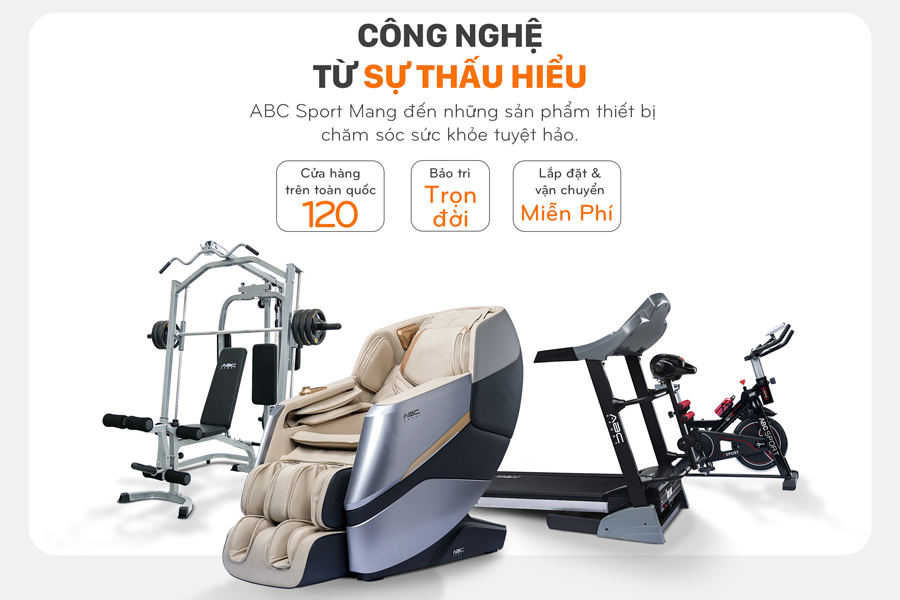 Xe đạp tập thể dục ABCSport H04 tải trọng tối đa 100kg, kháng lực điều chỉnh đa cấp độ, đồng hồ hiển thị thông minh