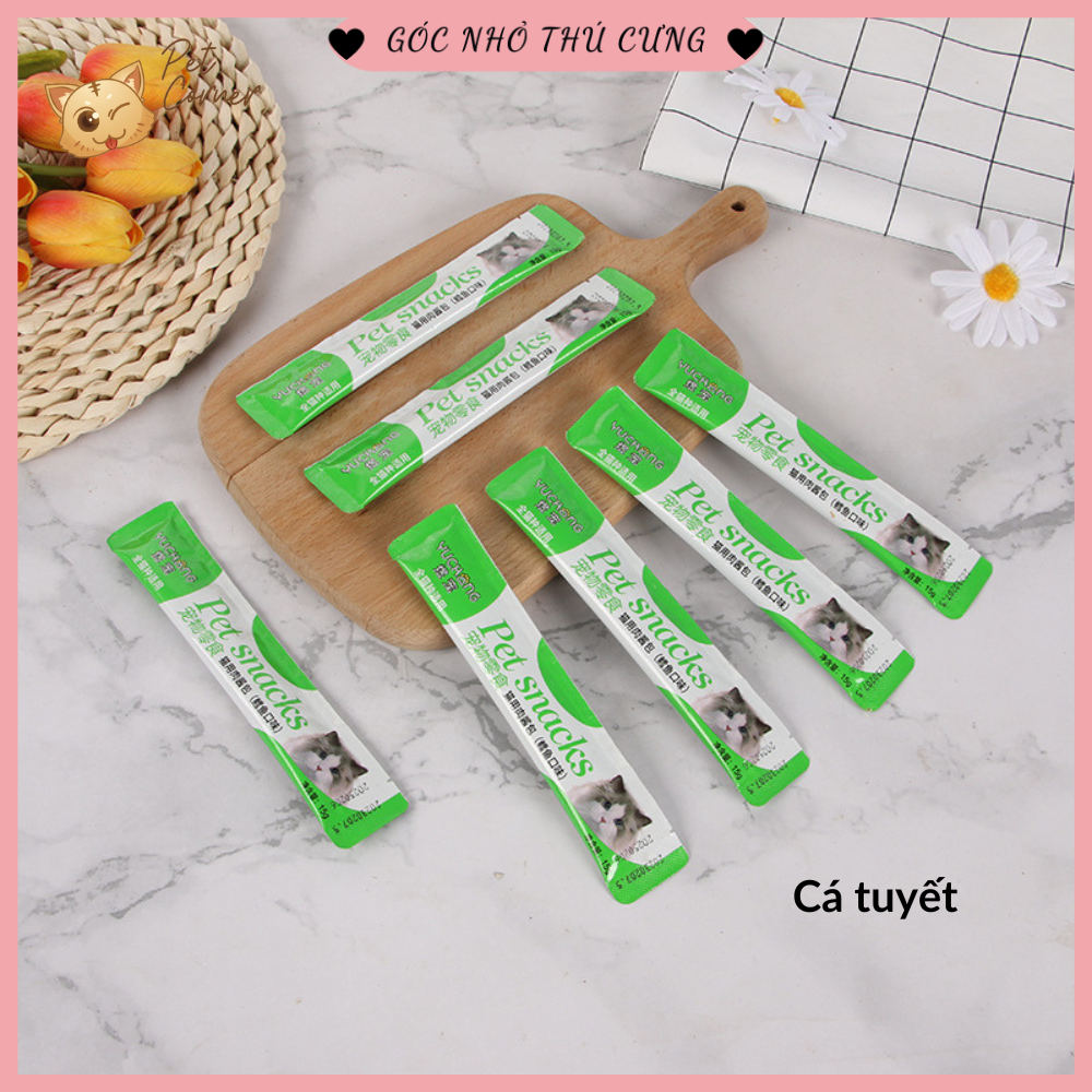 Combo 10 chiếc súp thưởng cho mèo giá rẻ Pet Snacks, Ciao, Shizuka, Cat Food